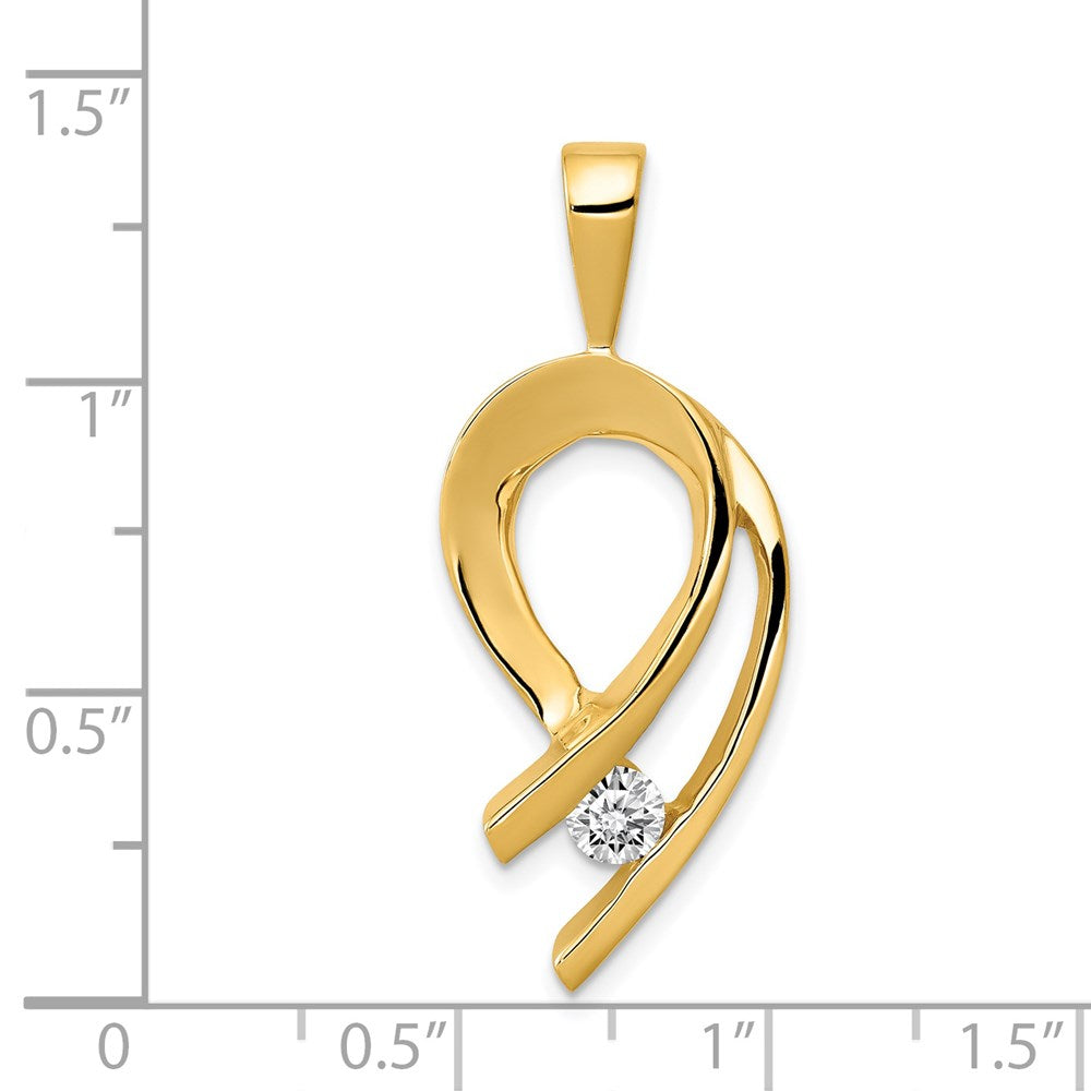 14k Holds 1-4mm stone, AAA Diamond Slide