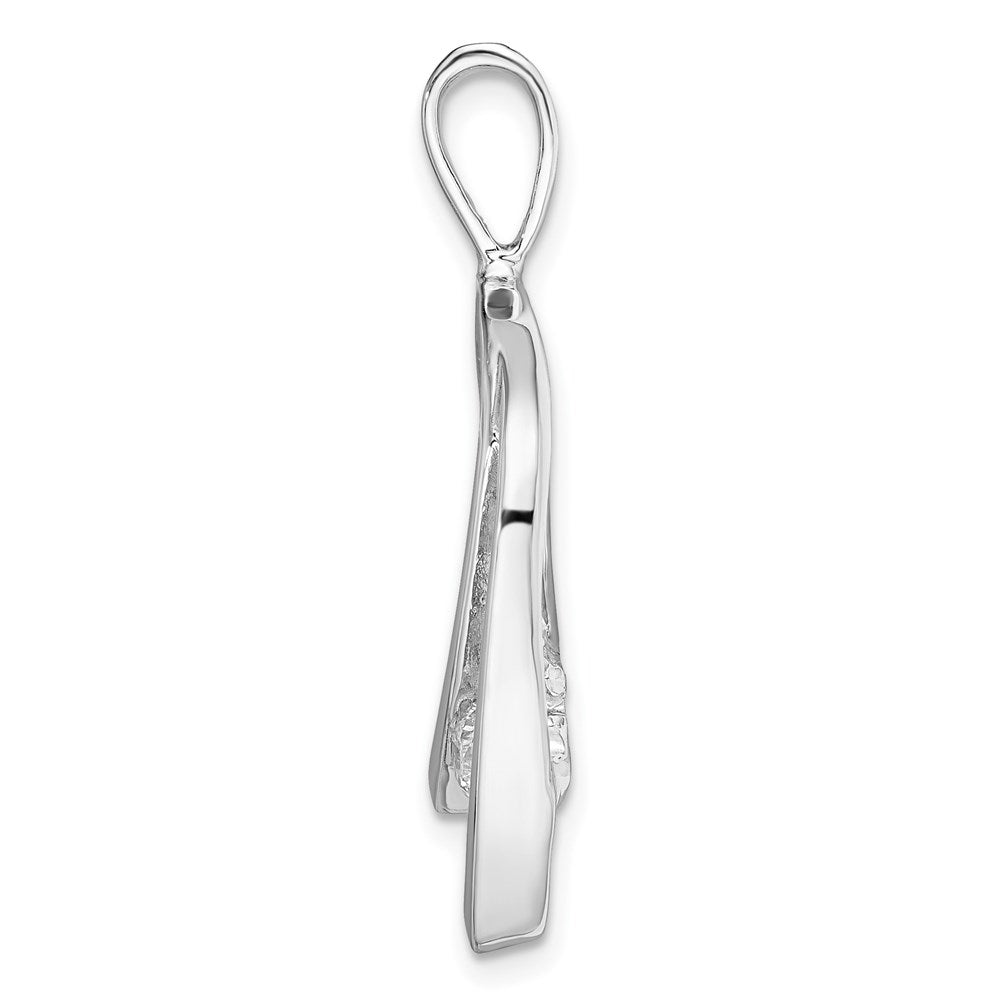 14k White Gold Holds 1-4mm stone, AA Diamond Slide