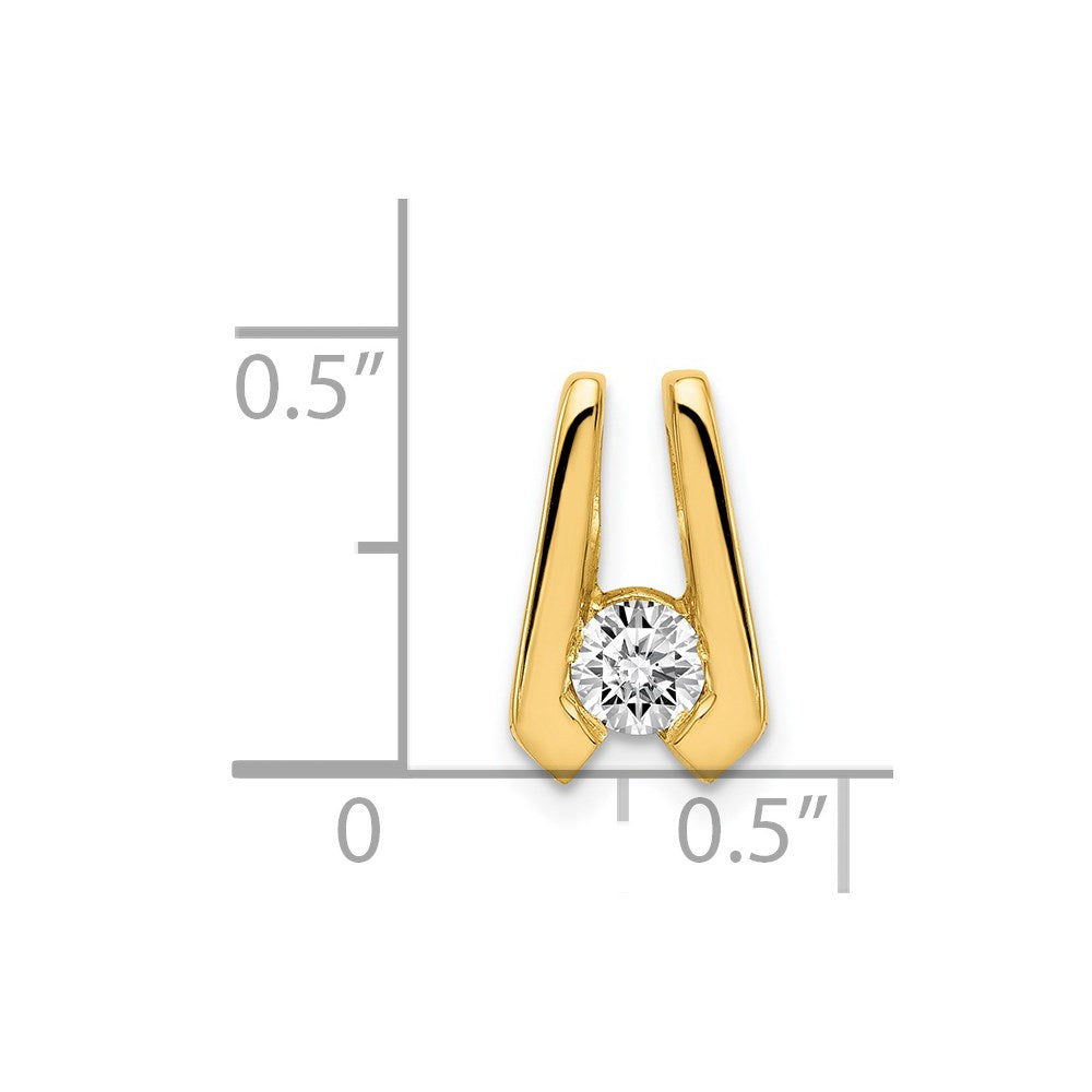 14k VS 4mm Diamond Slide