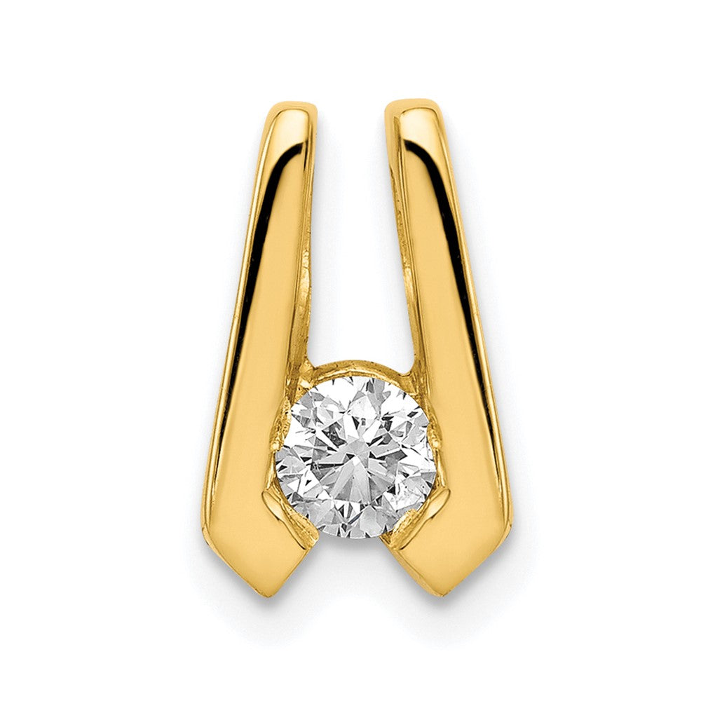14k AA 4mm Diamond Slide