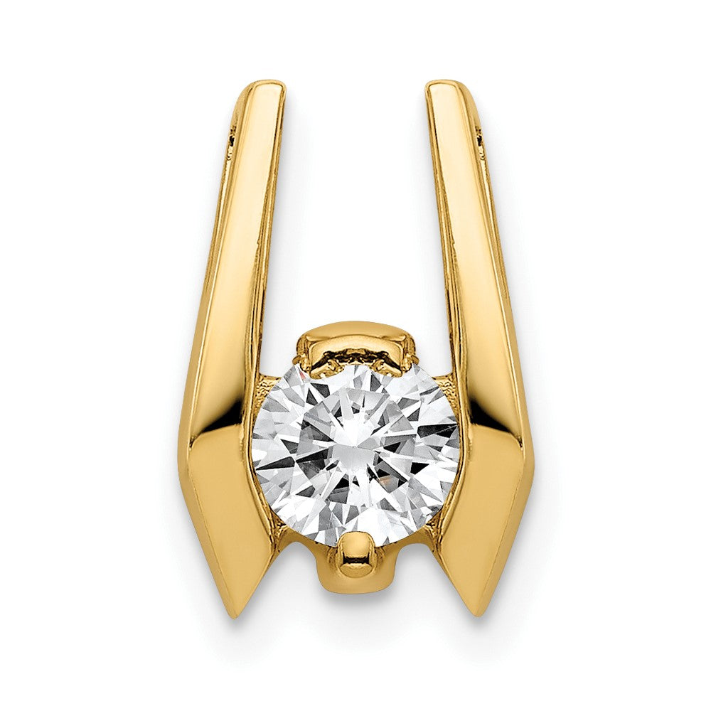 14k 4.75mm AA Diamond Slide