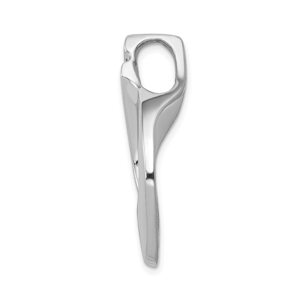 14k White Gold Holds 7-1.9mm stones, A Diamond Slide
