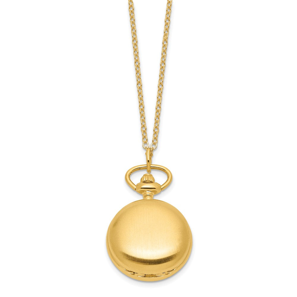 Ladies Charles Hubert Satin Gold-finish Brass Pendant Watch