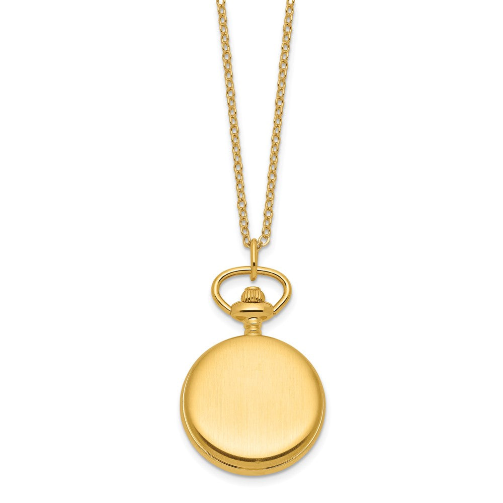 Ladies Charles Hubert Satin Gold-finish Brass Pendant Watch
