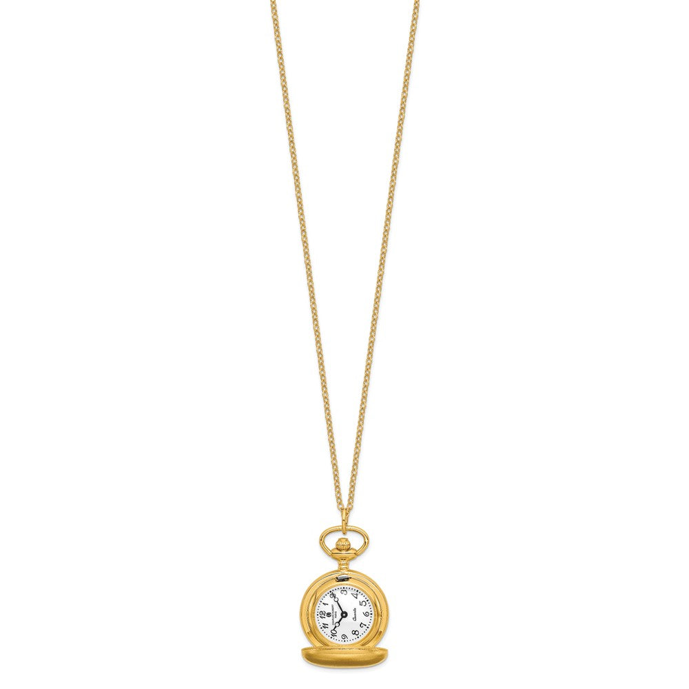 Ladies Charles Hubert Satin Gold-finish Brass Pendant Watch