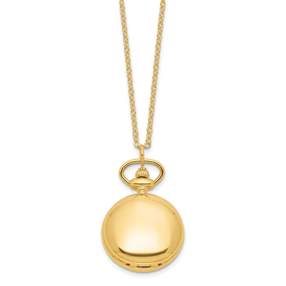 Ladies Charles Hubert Polished Gold-finish Brass Pendant Watch