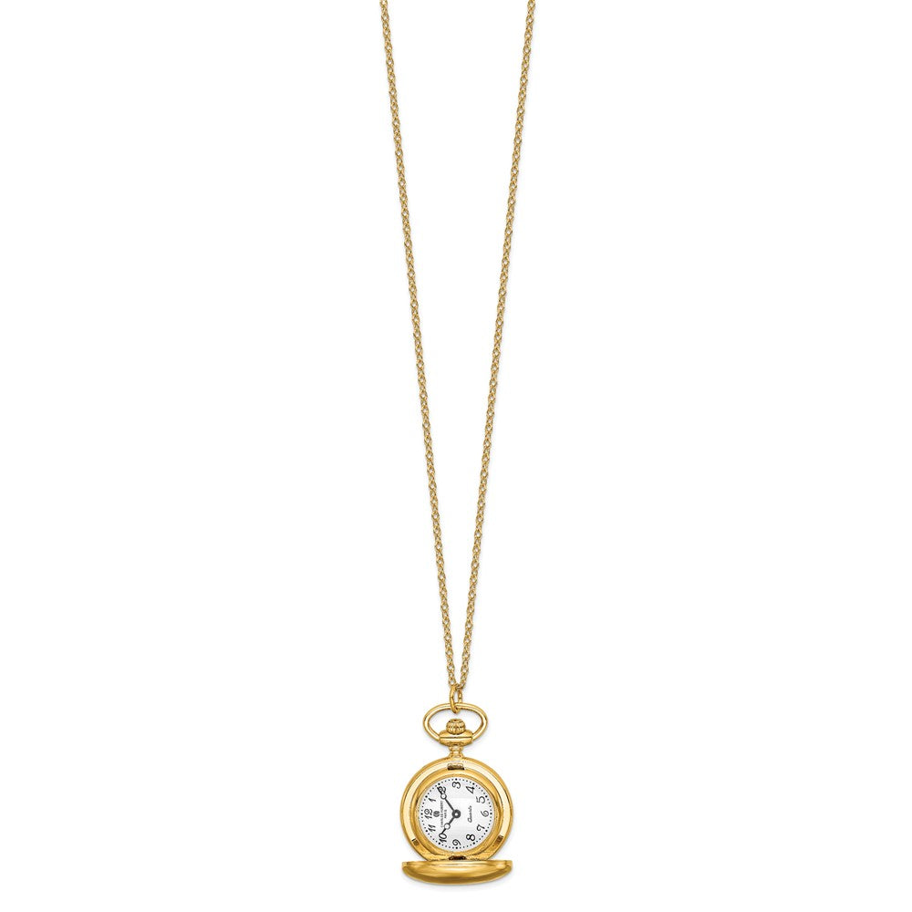 Ladies Charles Hubert Polished Gold-finish Brass Pendant Watch