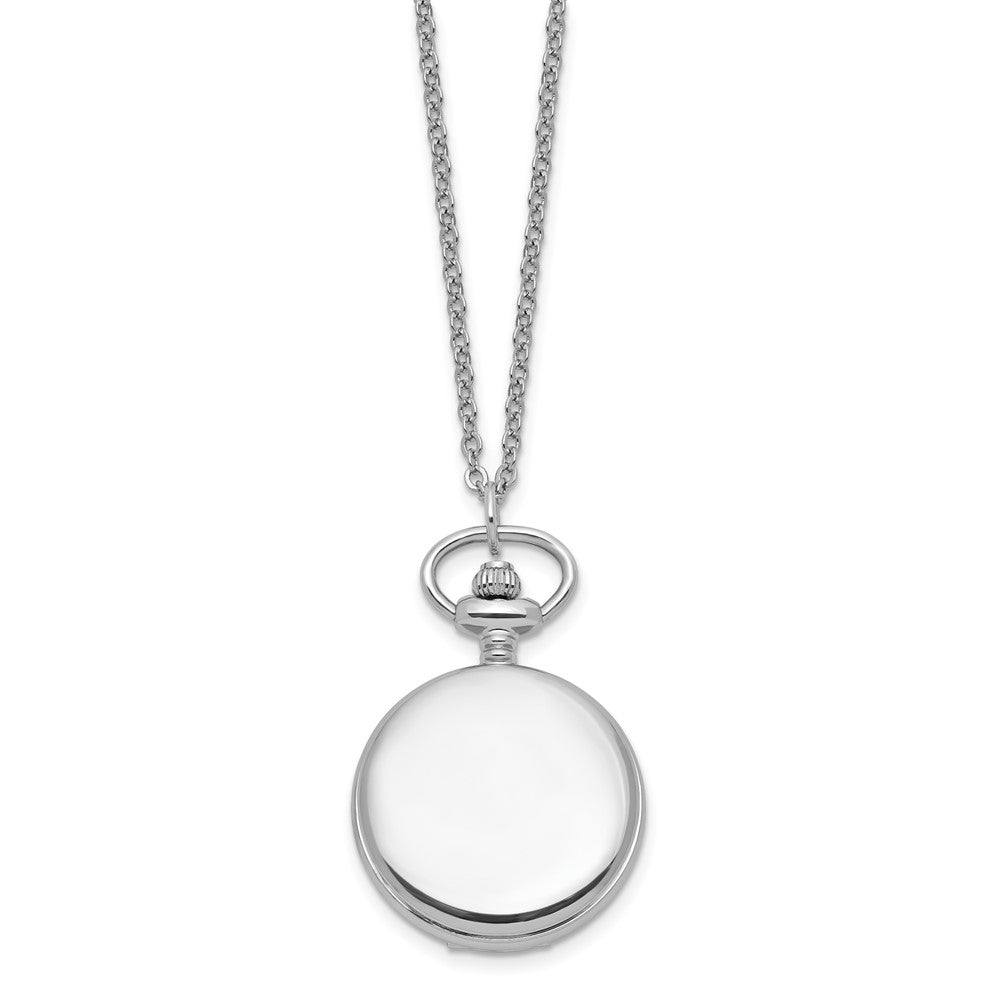 Ladies Charles Hubert Polished Chrome-finish Brass Pendant Watch