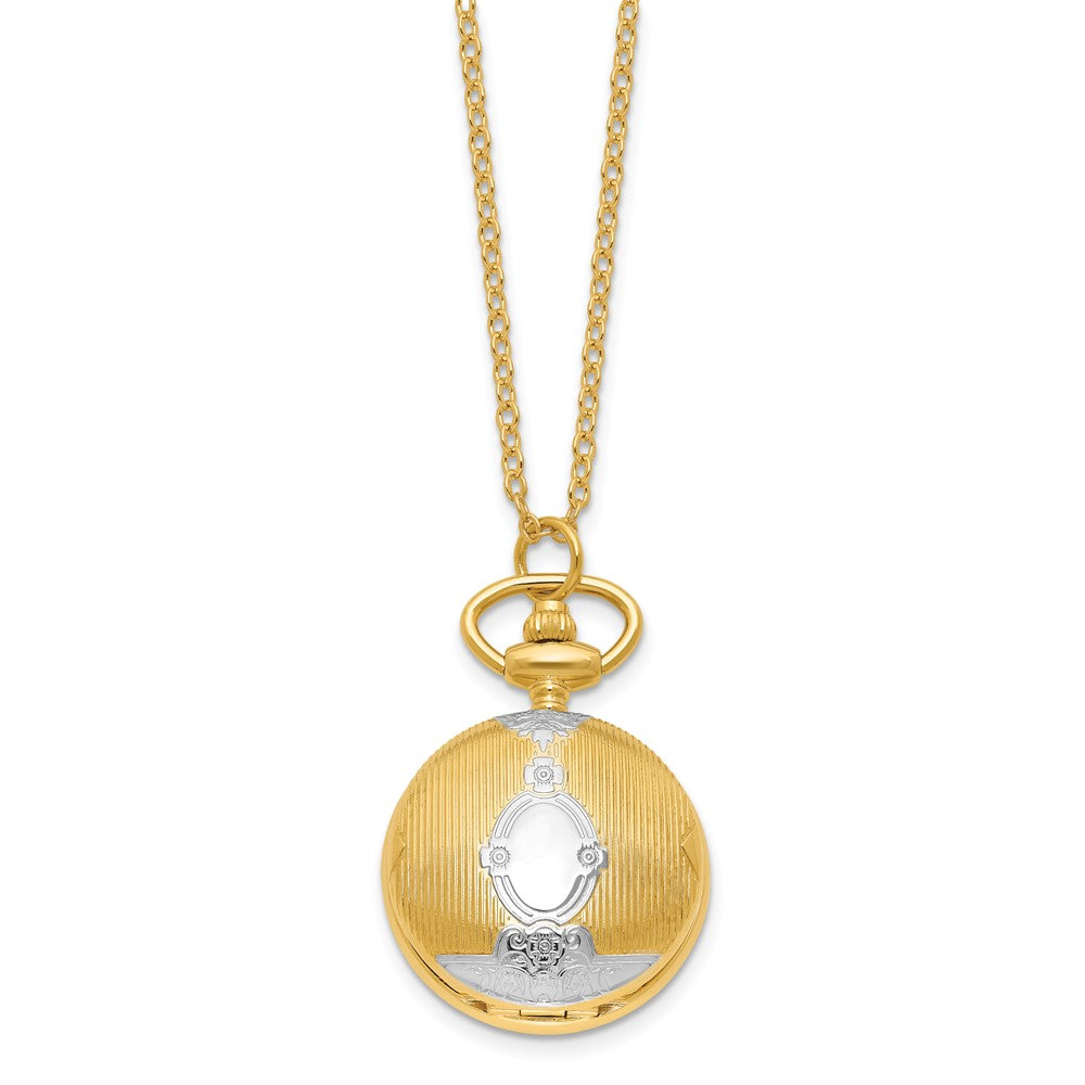 Charles Hubert Two-tone Shield Design Pendant Watch