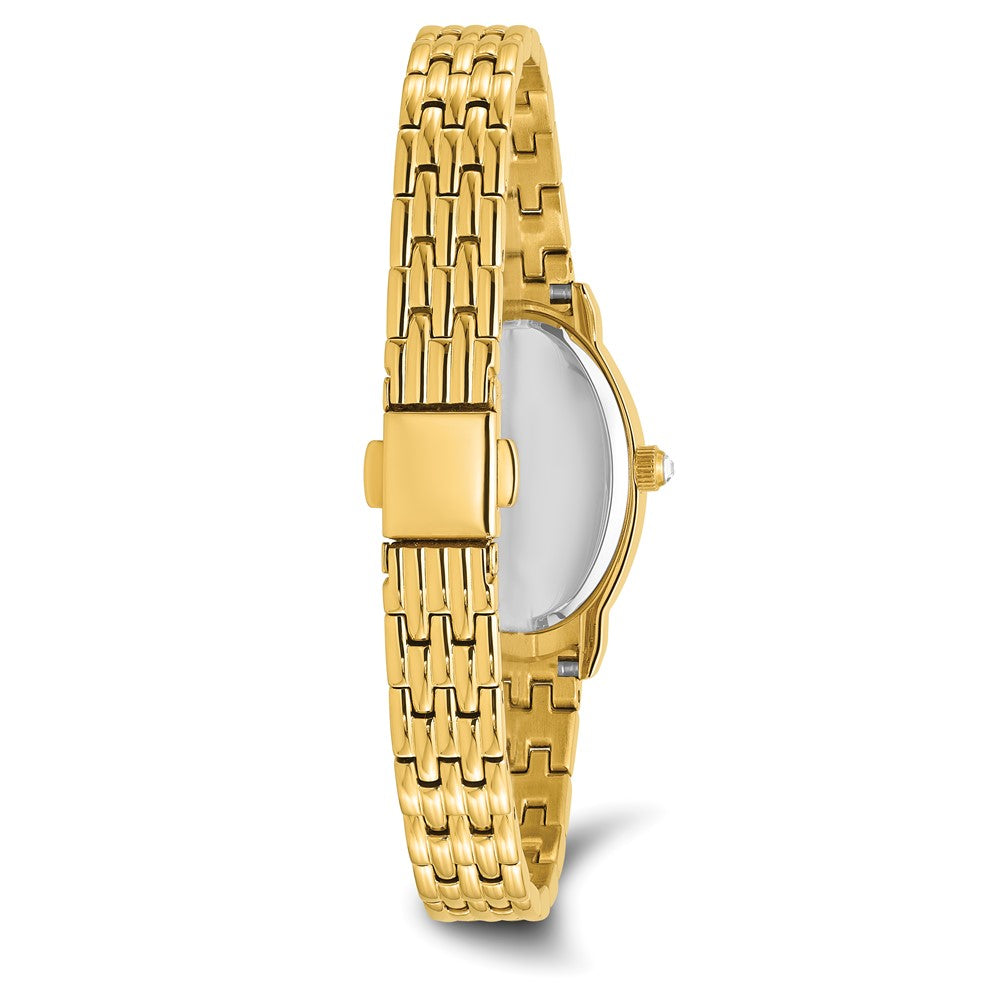 Ladies Charles Hubert IP-plated Stainless Steel Crystal Bezel 21x32mm Watch