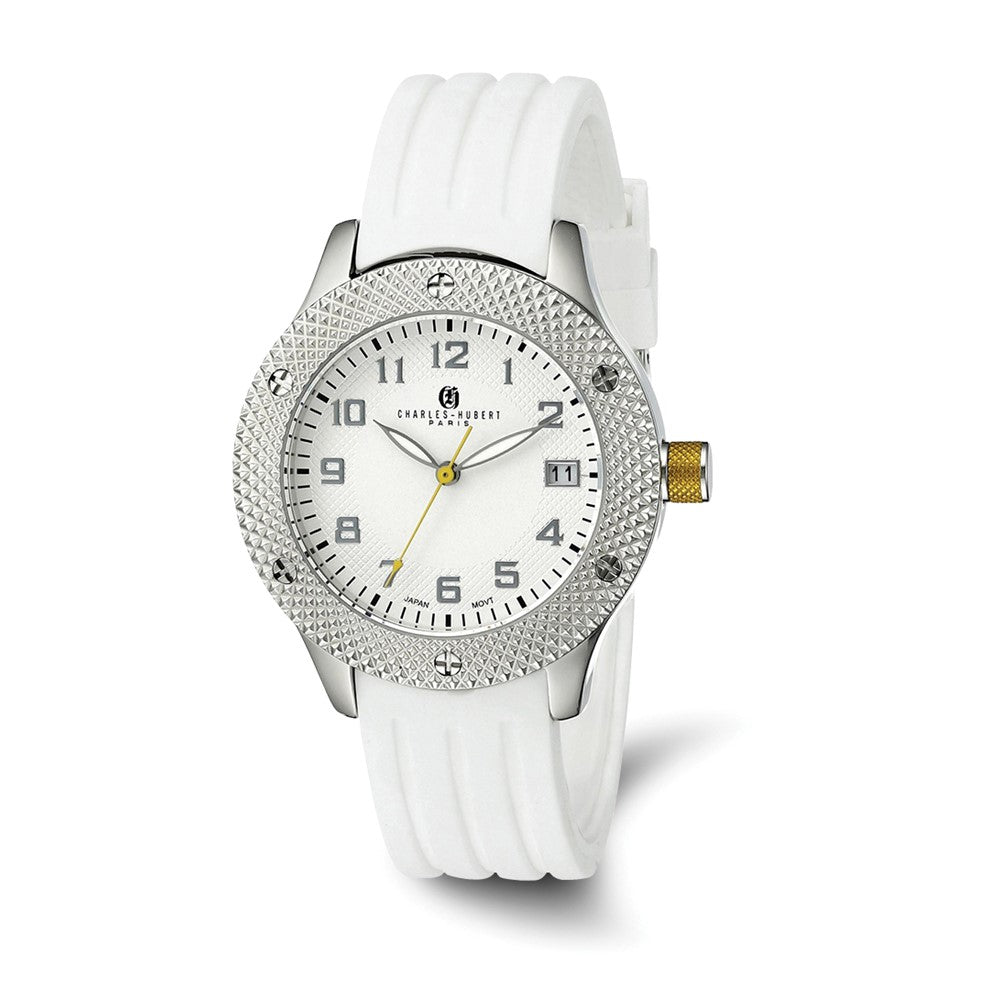 Ladies Charles Hubert Stainless Steel Silver-tone Dial Watch