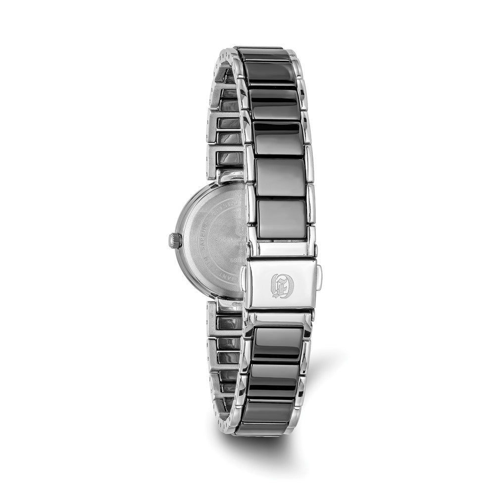 Ladies Charles Hubert Titanium & Ceramic Black Dial Watch