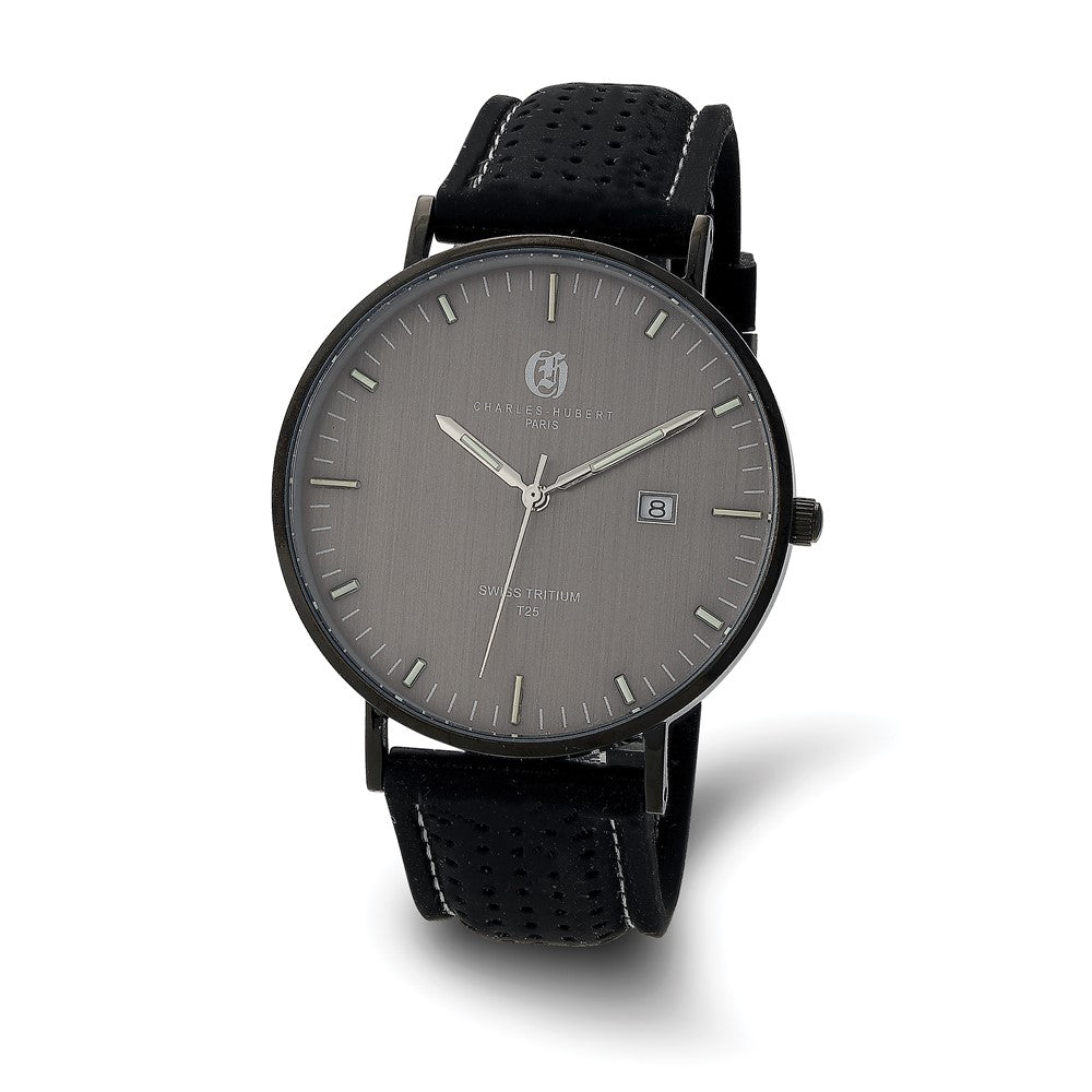 Charles Hubert Stainless Steel w/2 Bands Grey Dial Watch