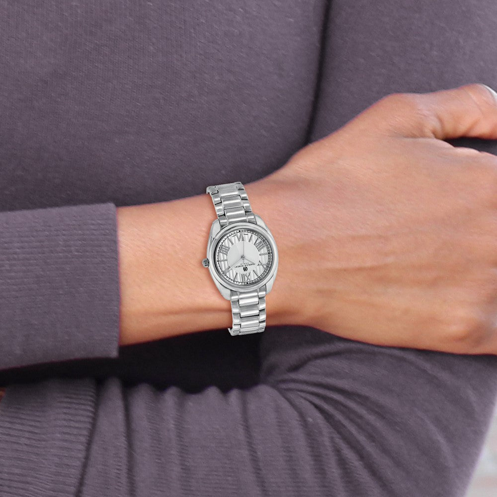 Ladies Charles Hubert Stainless Steel Off-White Dial Watch
