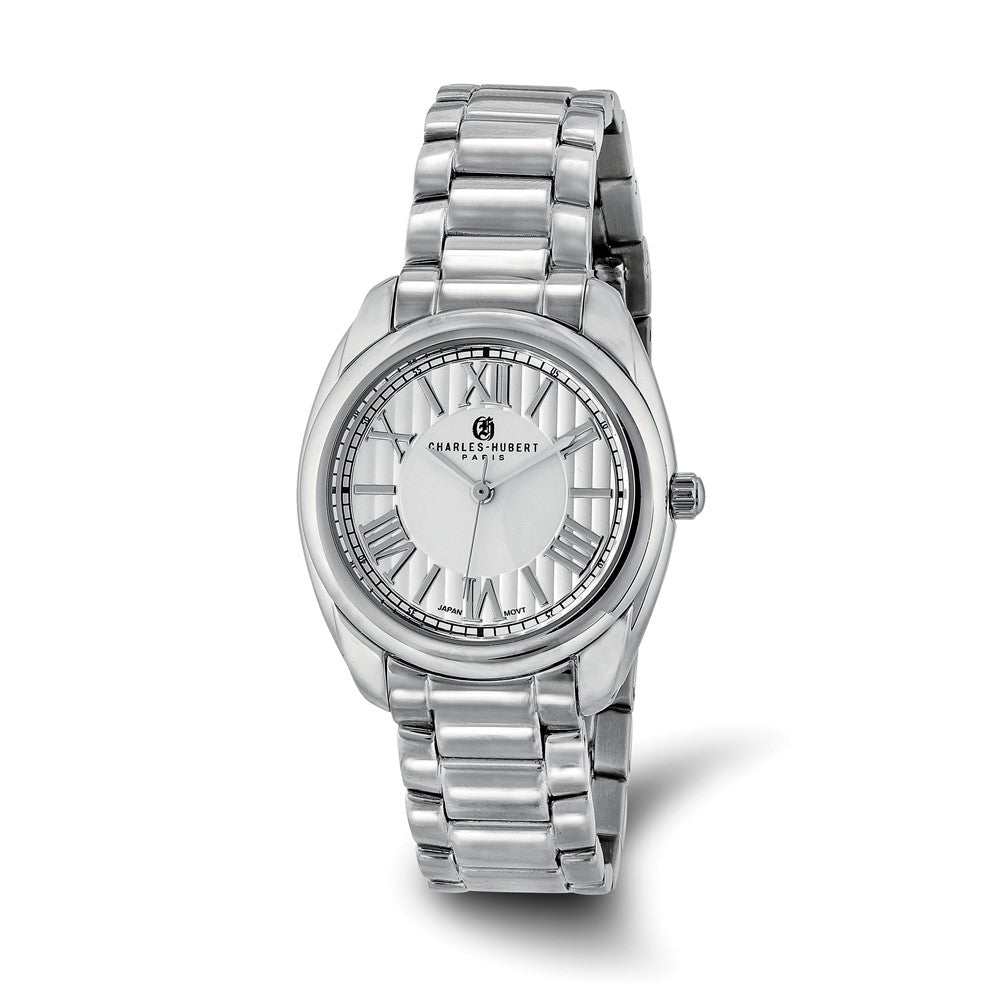 Ladies Charles Hubert Stainless Steel Off-White Dial Watch