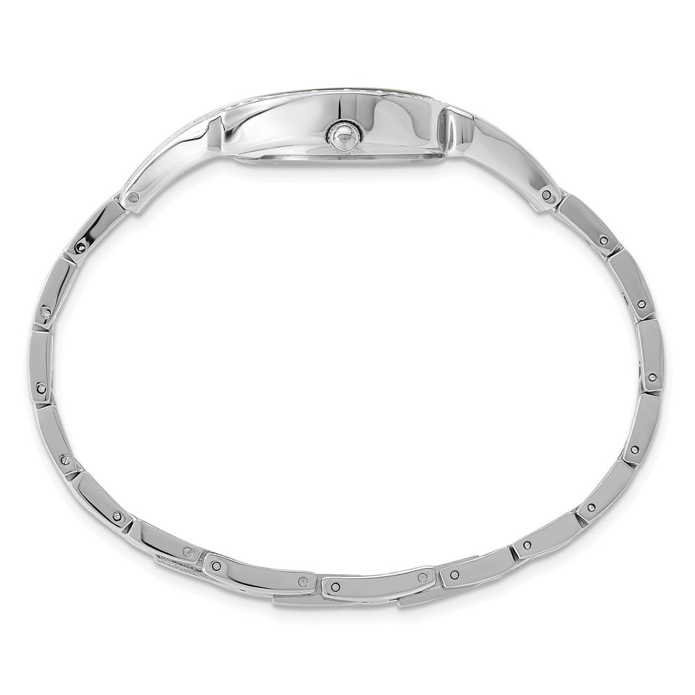 Ladies Charles Hubert Chrome-finish Black Dial Watch