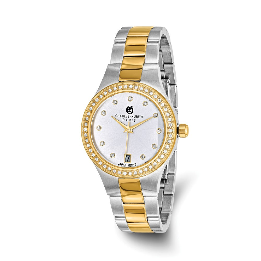 Ladies Charles Hubert Two-tone Stainless Steel Silver Dial Watch