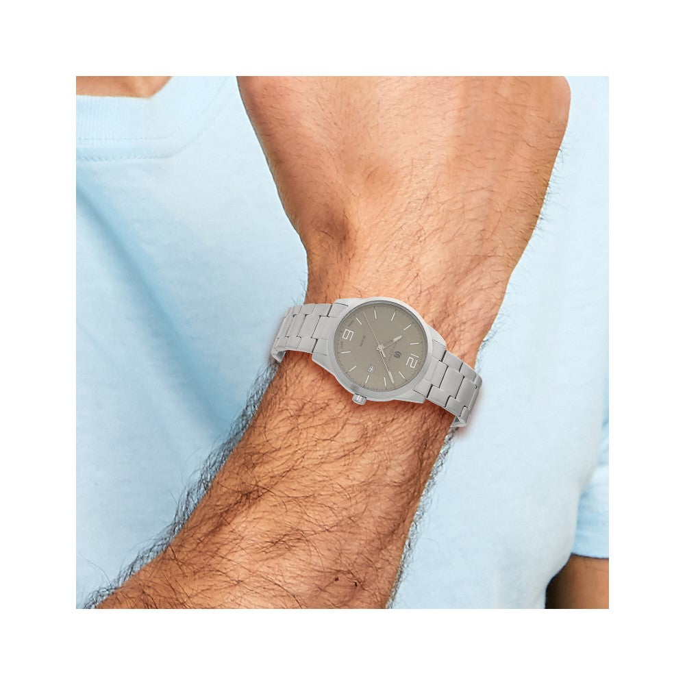 Charles-Hubert Stainless Steel Grey Dial with Date Watch
