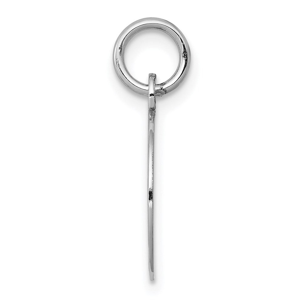 14k White Gold Etched .013 Gauge Engraveable Round Disc Charm