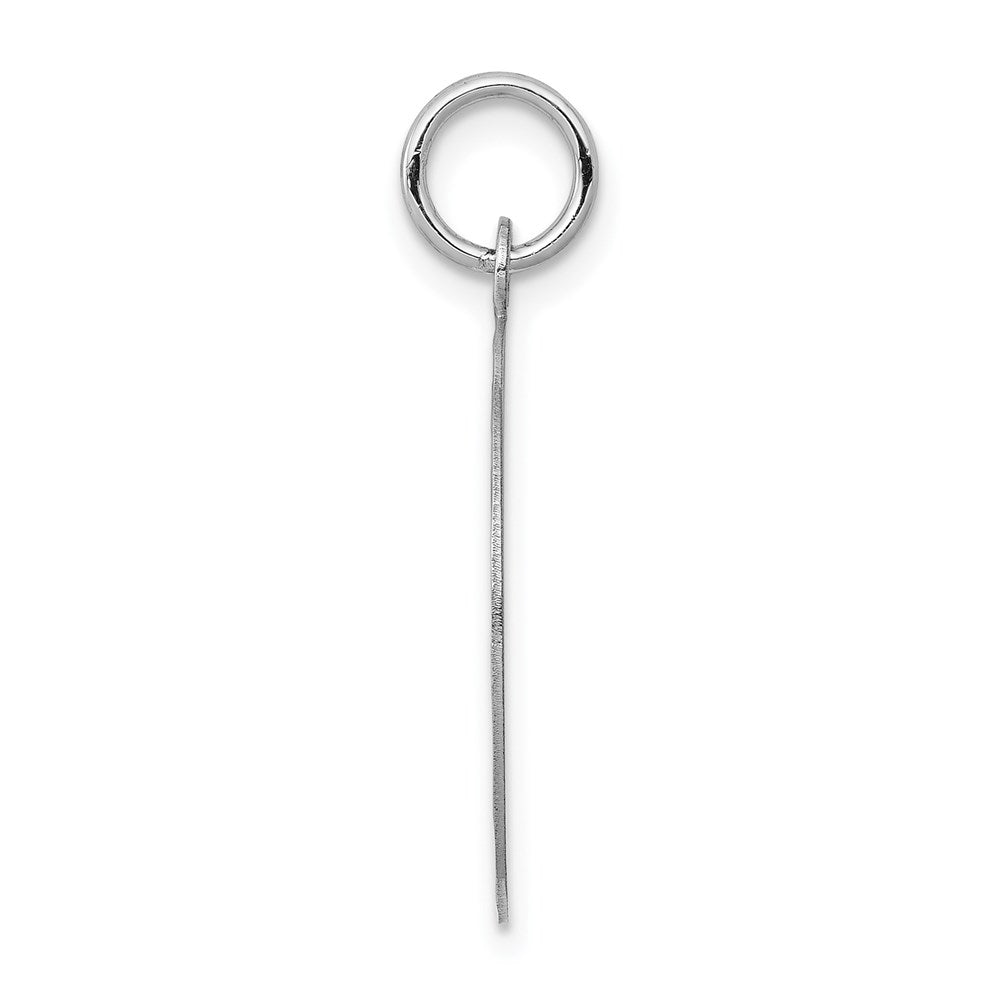 14k White Gold Etched .018 Gauge Engraveable Round Disc Charm