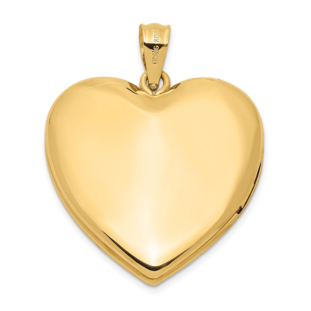 14k 24mm Diamond Star Ash Holder Heart Locket