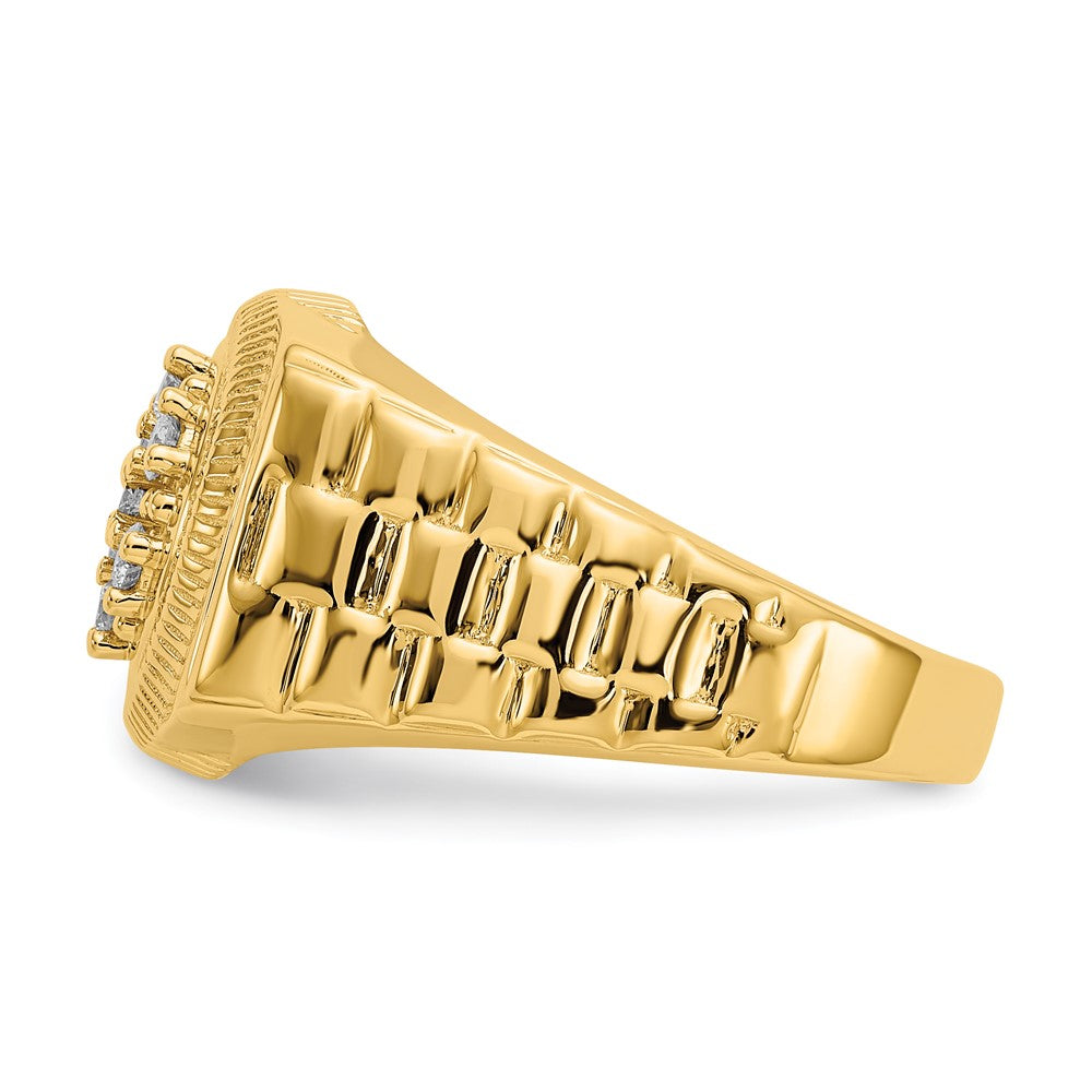 14k AA Diamond men's ring