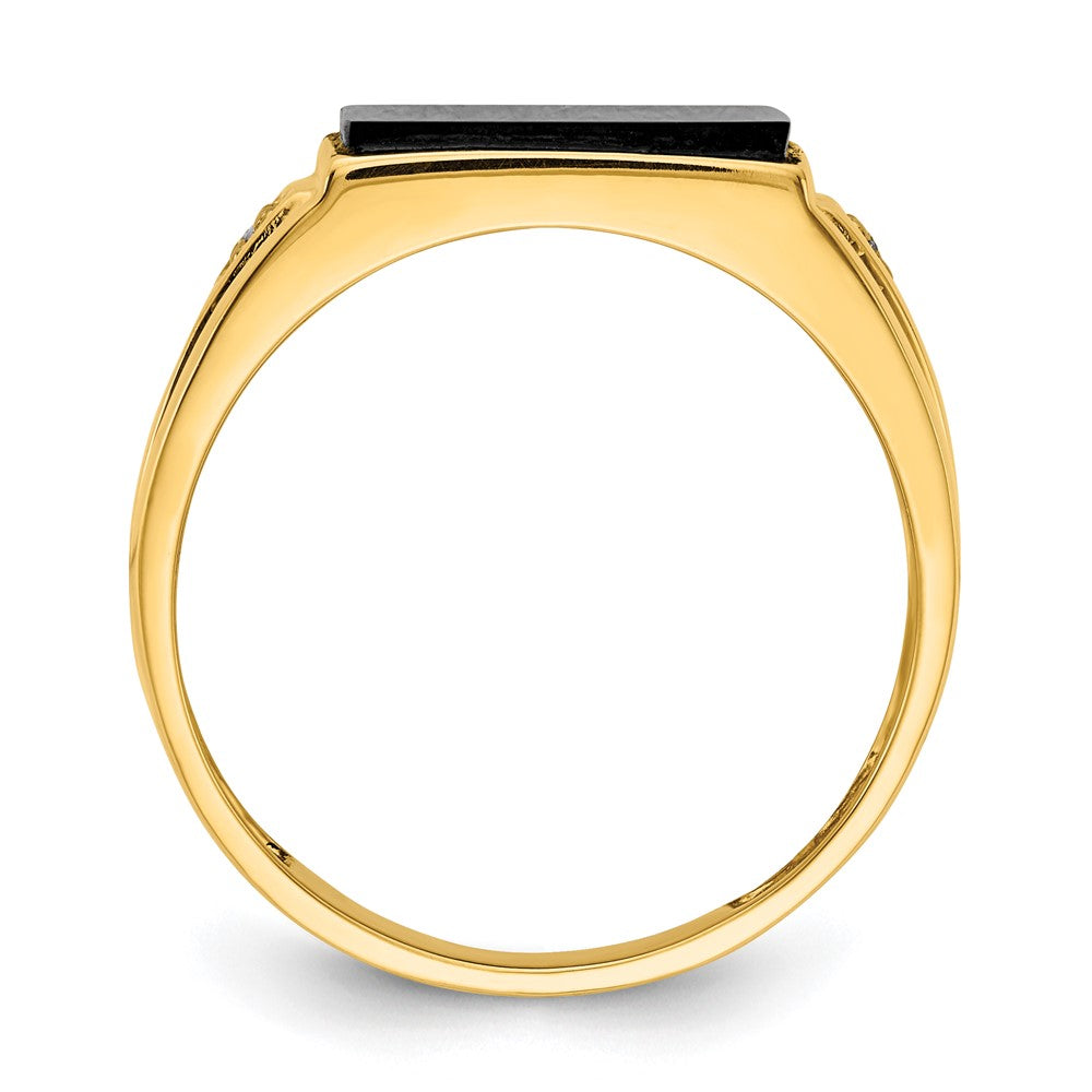 14k A Diamond men's ring