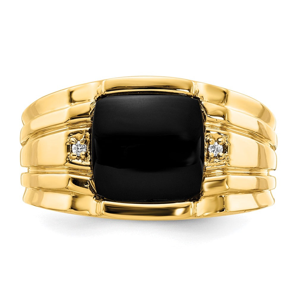 14k AAA Diamond men's ring