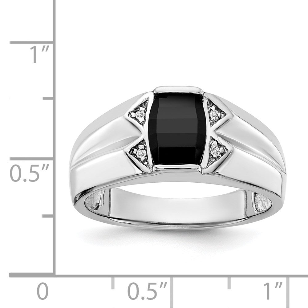 14k White Gold VS Diamond Men's Ring