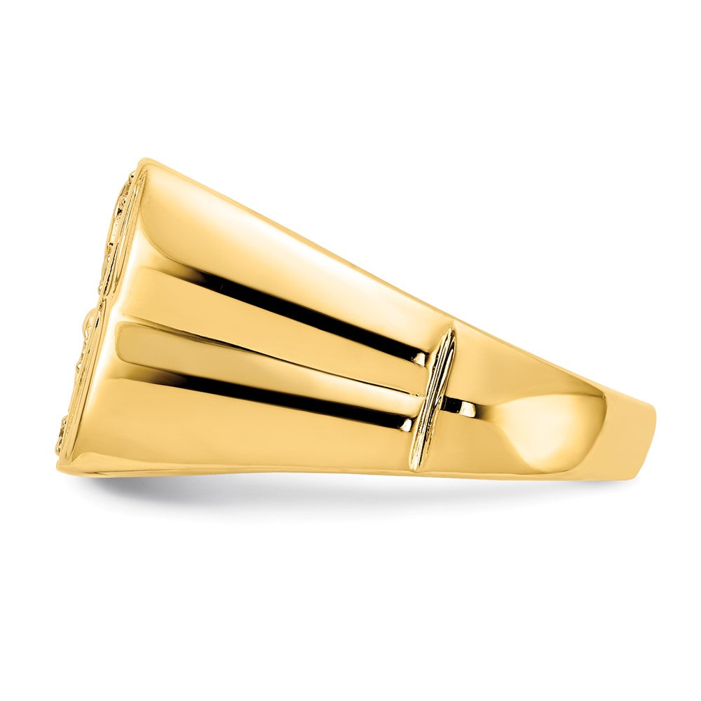 14k A Diamond men's ring