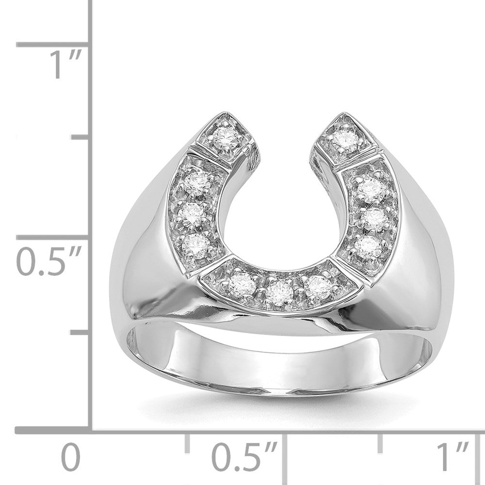 14k White Gold VS Diamond men's ring