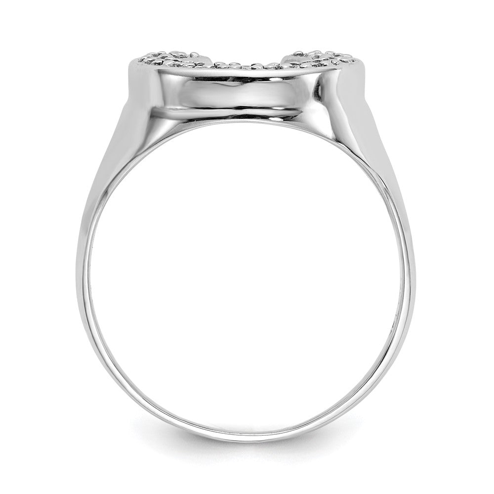 14k White Gold VS Diamond men's ring