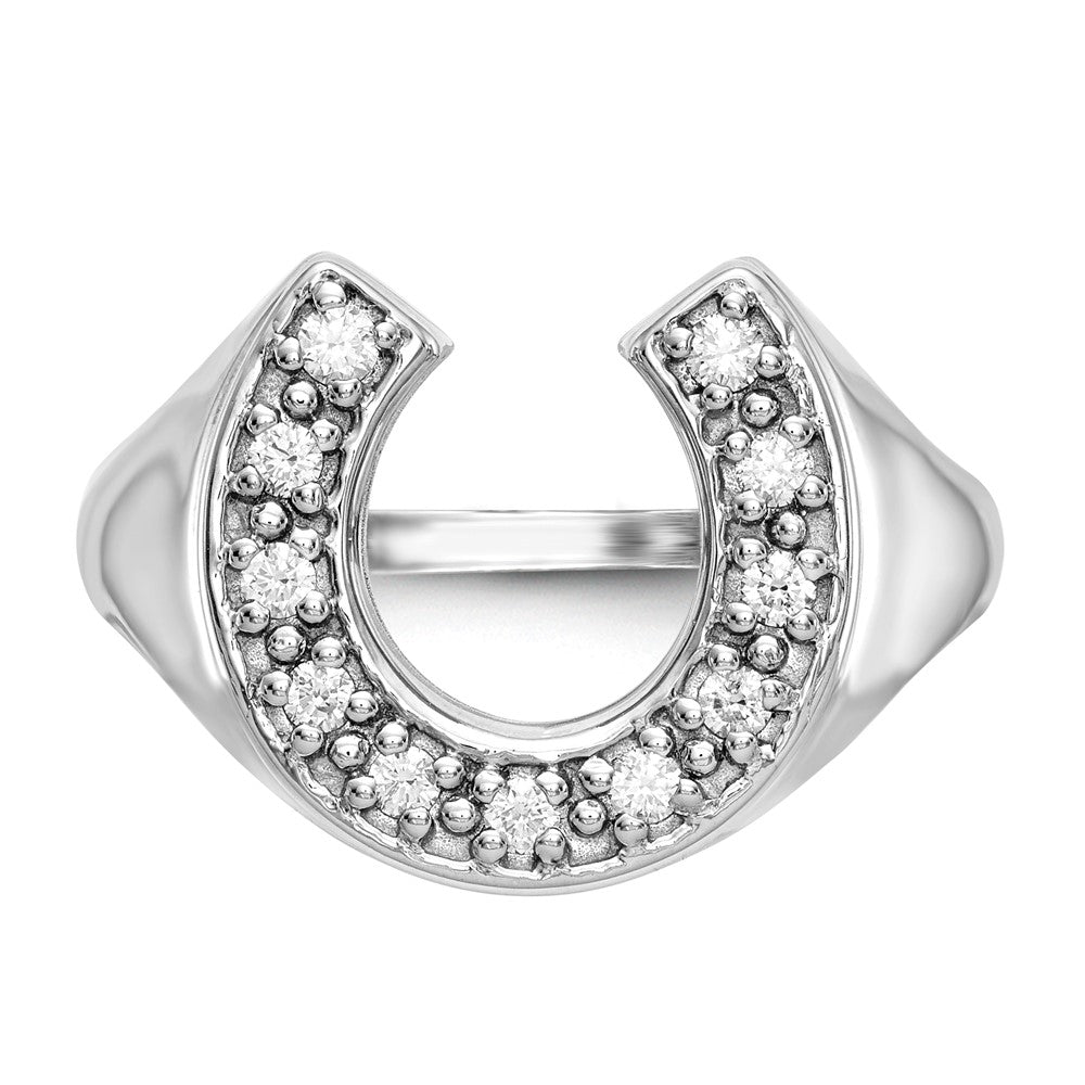 14k White Gold VS Diamond men's ring