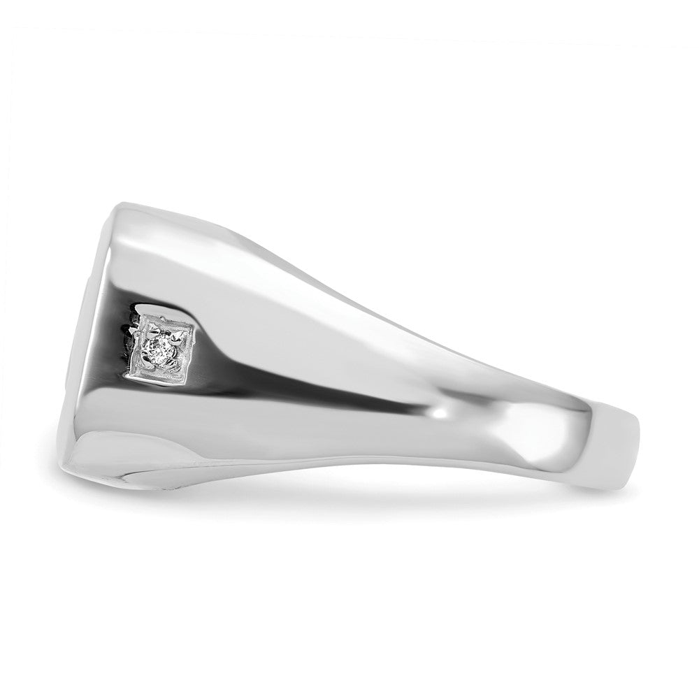 14k White Gold VS Diamond men's ring