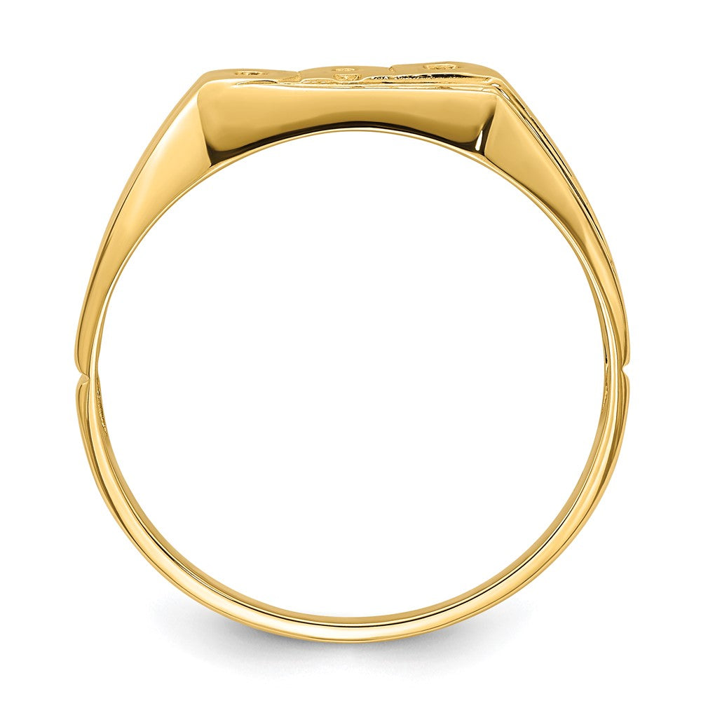 14k AAA Diamond men's ring