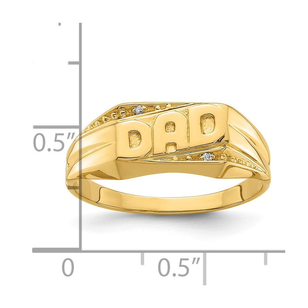 14k AA Diamond men's ring