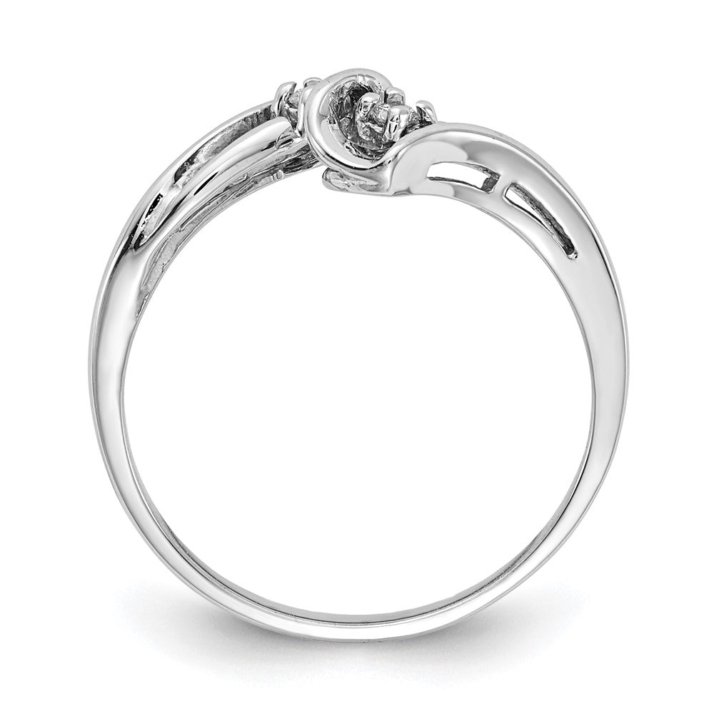 14k White Gold A Diamond ring