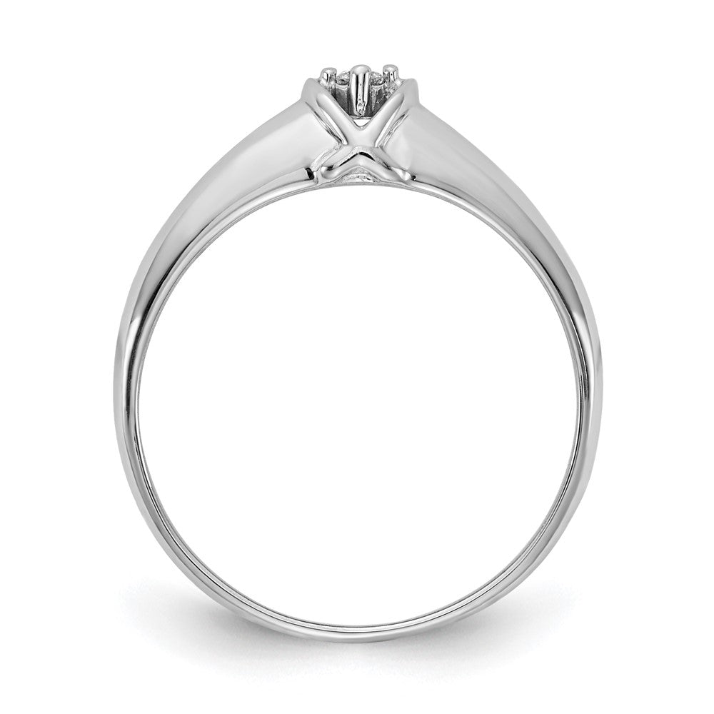 14k White Gold AA Diamond ring