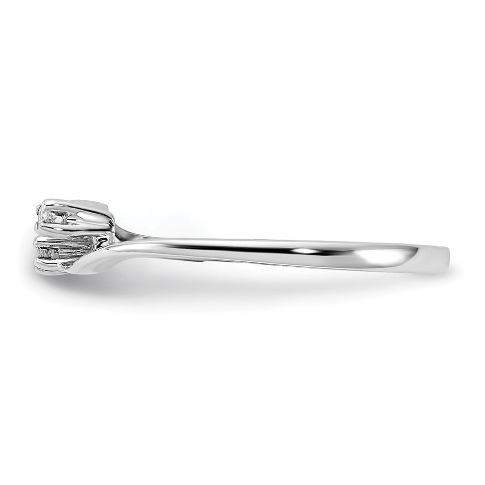 14k White Gold A Diamond ring