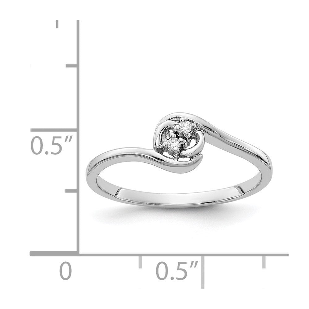14k White Gold A Diamond ring