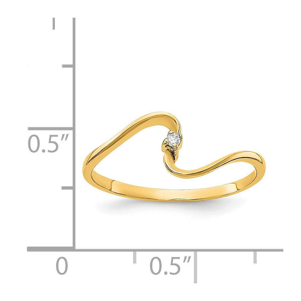 14k A Diamond ring
