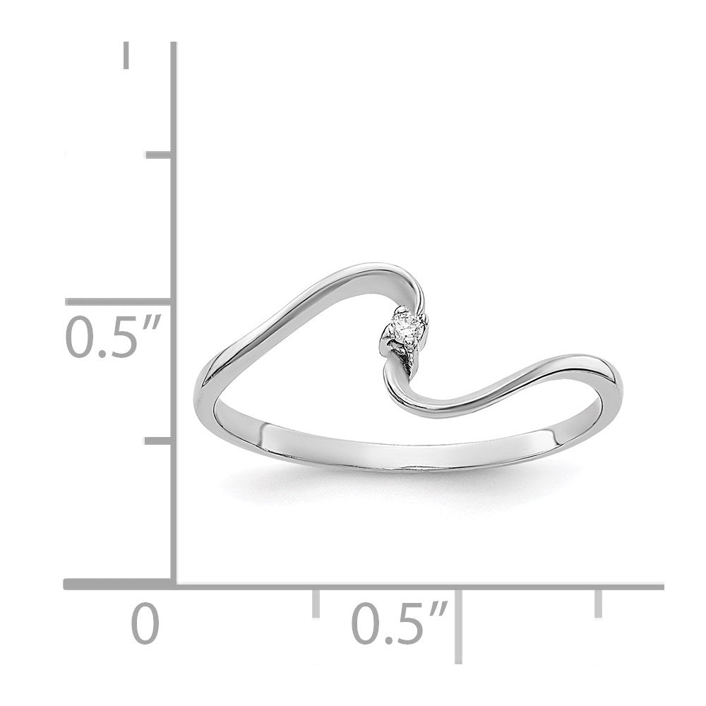 14k White Gold VS Diamond ring