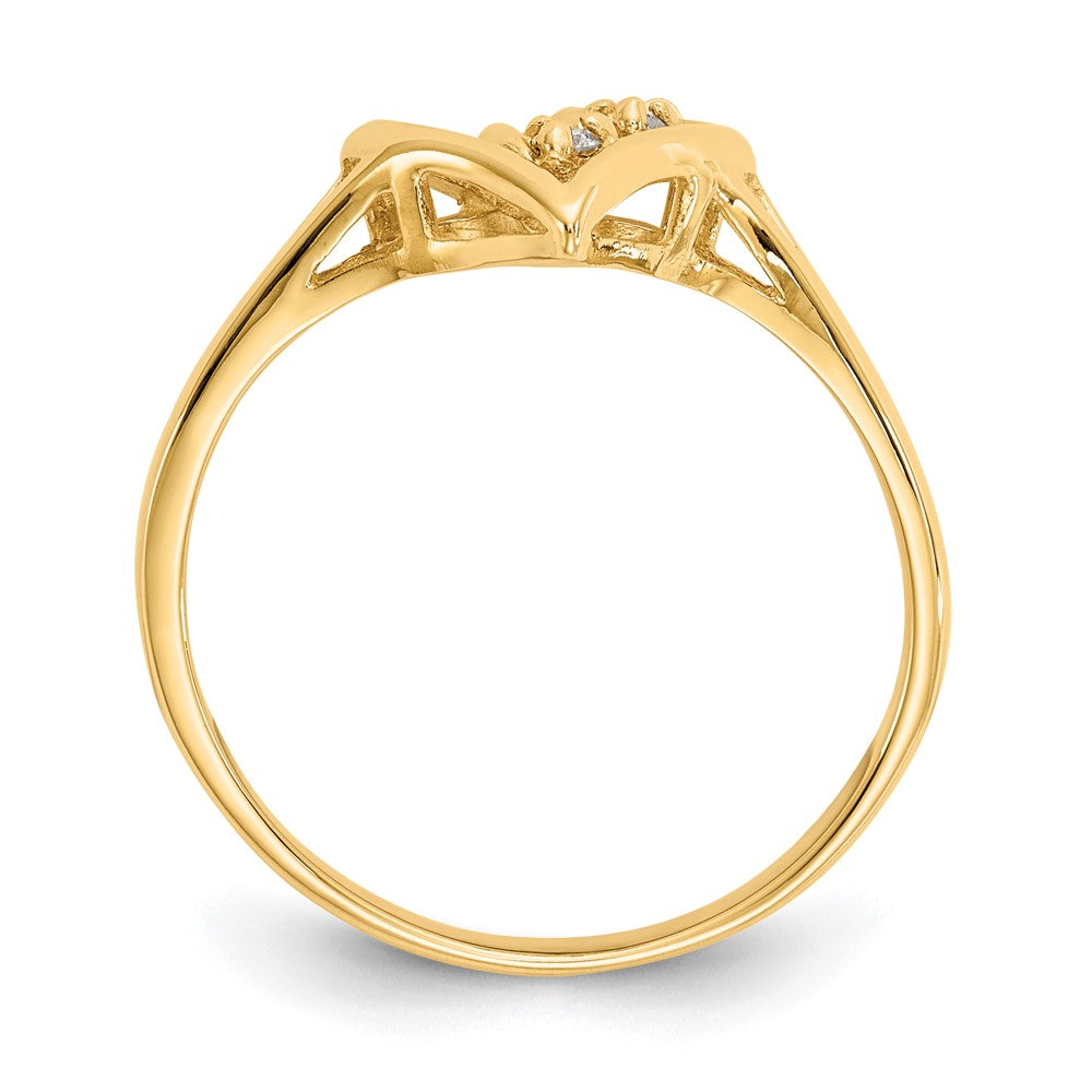 14k VS Diamond heart ring