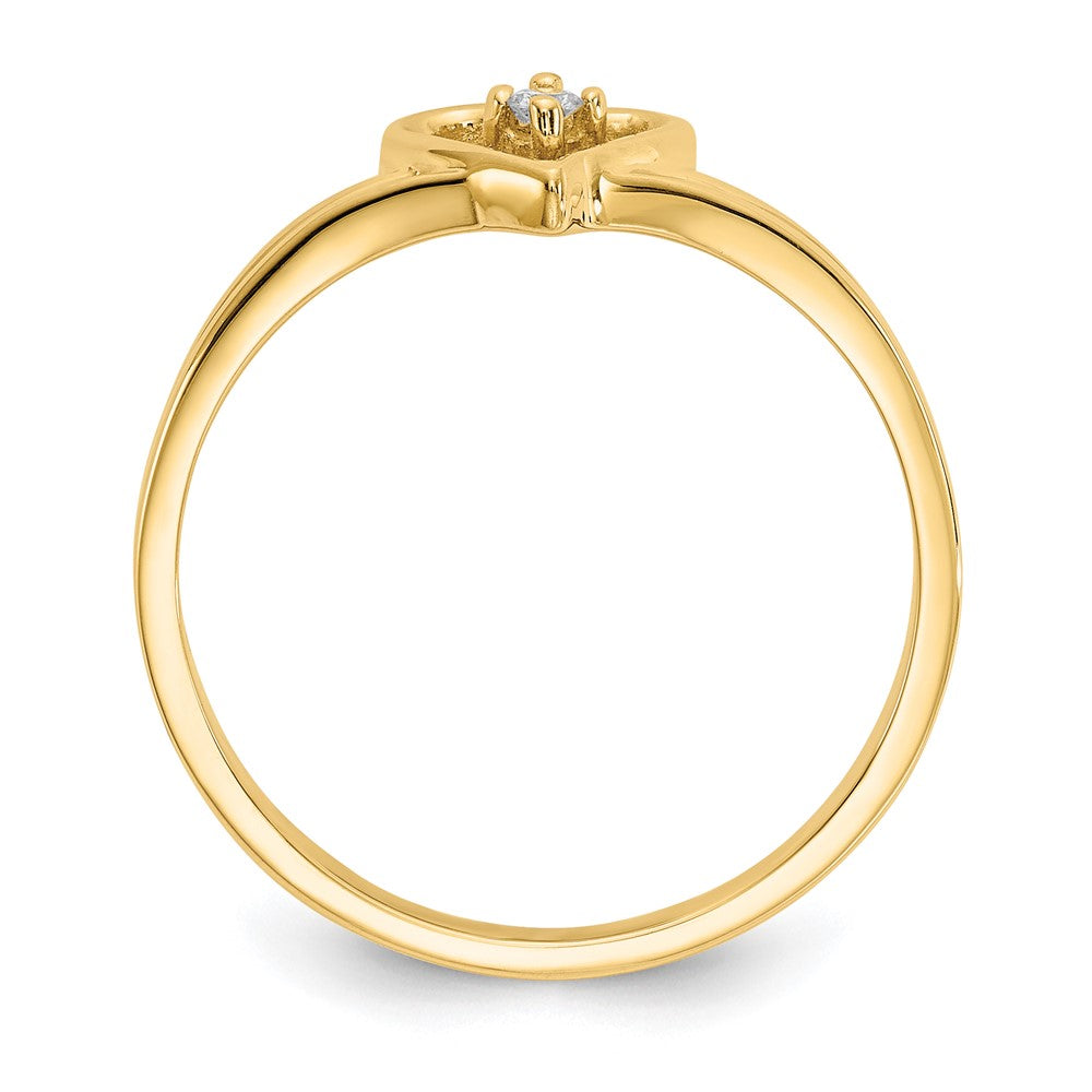 14k VS Diamond heart ring