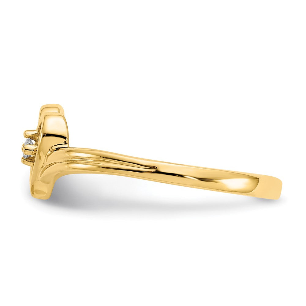14k VS Diamond heart ring