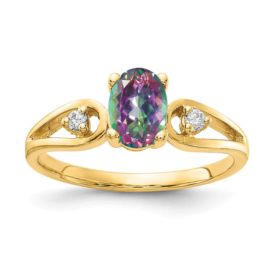 14k AA Diamond ring