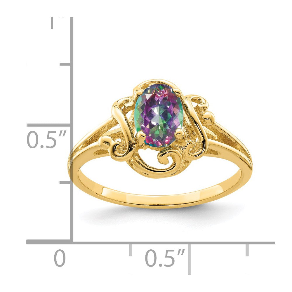 14k Mystic Fire Ring