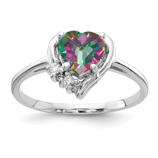 14k White Gold AA Diamond ring