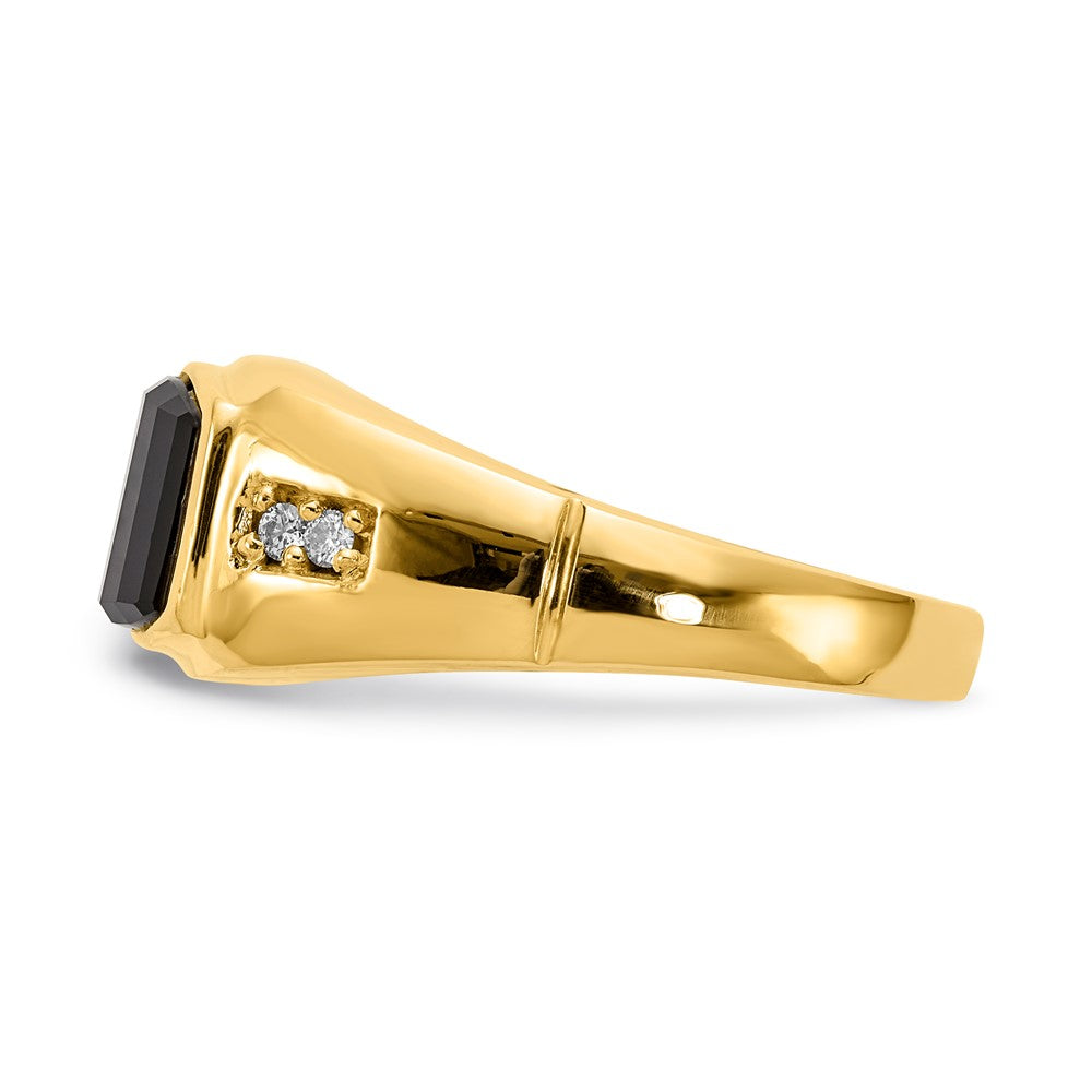 14k A Diamond men's ring