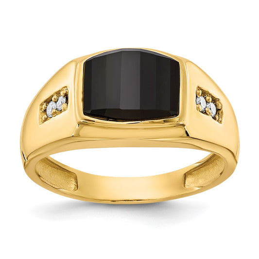 14k A Diamond men's ring
